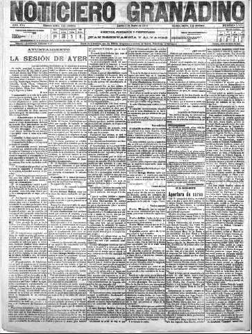'Noticiero Granadino' - Año XVI Número 5325  - 1919 Enero 09