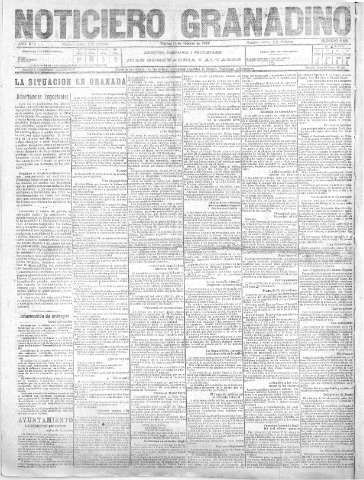 'Noticiero Granadino' - Año XVI Número 5360  - 1919 Febrero 14