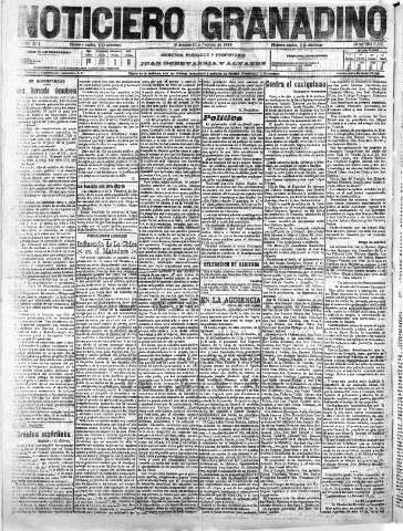 'Noticiero Granadino' - Año XVI Número 5365  - 1919 Febrero 19