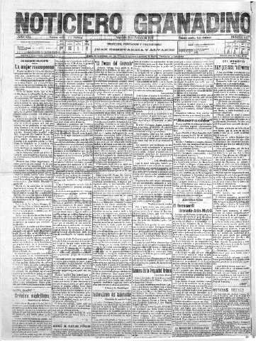 'Noticiero Granadino' - Año XVI Número 5372  - 1919 Febrero 26