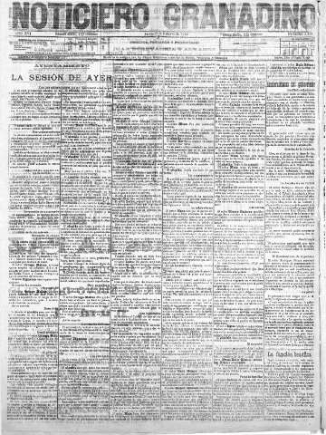 'Noticiero Granadino' - Año XVI Número 5373  - 1919 Febrero 27