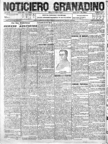 'Noticiero Granadino' - Año XVI Número 5376  - 1919 Marzo 02