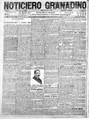 'Noticiero Granadino' - Año XVI Número 5385  - 1919 Marzo 11