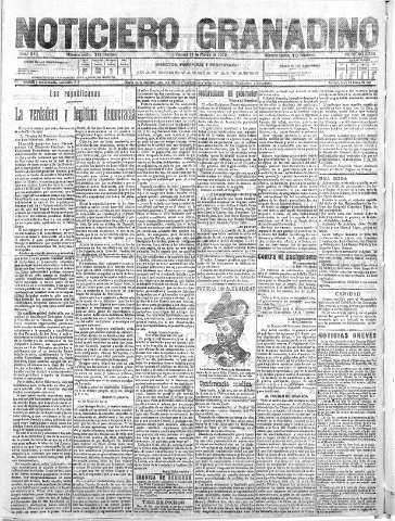'Noticiero Granadino' - Año XVI Número 5388  - 1919 Marzo 14