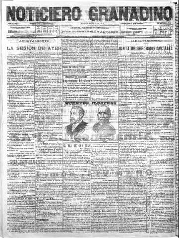 'Noticiero Granadino' - Año XVI Número 5393  - 1919 Marzo 20