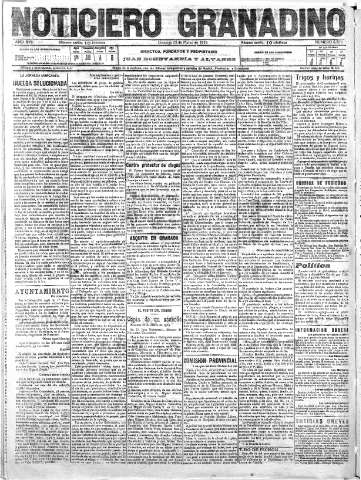 'Noticiero Granadino' - Año XVI Número 5396  - 1919 Marzo 23