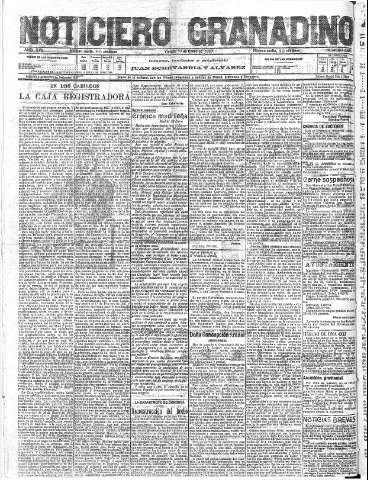 'Noticiero Granadino' - Año XVII Número 5656  - 1920 Enero 30