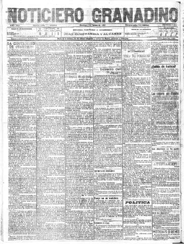 'Noticiero Granadino' - Año XVII Número 5664  - 1920 Febrero 08