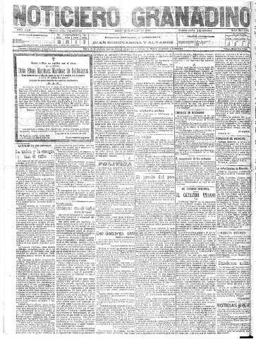 'Noticiero Granadino' - Año XVII Número 5675  - 1920 Febrero 21