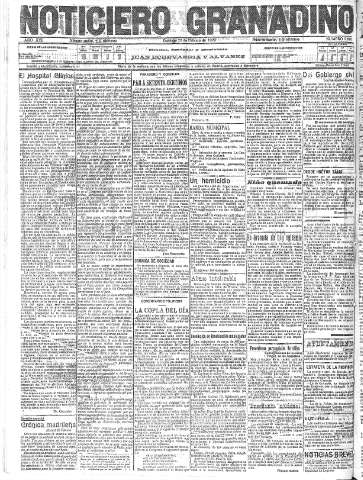 'Noticiero Granadino' - Año XVII Número 5676  - 1920 Febrero 22
