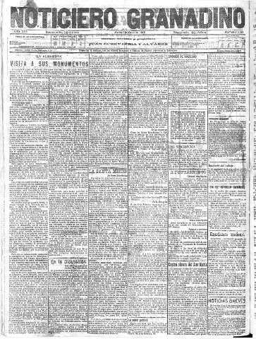 'Noticiero Granadino' - Año XVII Número 5683  - 1920 Marzo 02