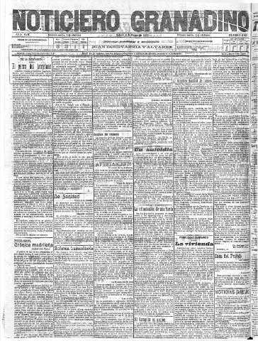 'Noticiero Granadino' - Año XVII Número 5687  - 1920 Marzo 06