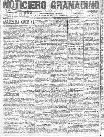 'Noticiero Granadino' - Año XVII Número 5689  - 1920 Marzo 09