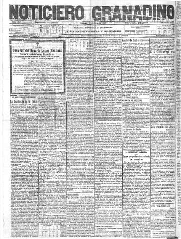 'Noticiero Granadino' - Año XVII Número 5696  - 1920 Marzo 17