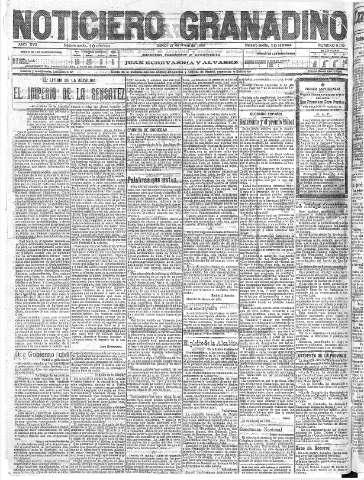 'Noticiero Granadino' - Año XVII Número 5705  - 1920 Marzo 27