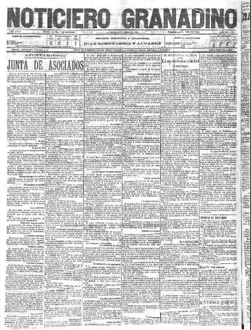 'Noticiero Granadino' - Año XVII Número 5707  - 1920 Marzo 30