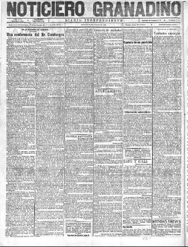 'Noticiero Granadino' - Año XVIII Número 5742  - 1921 Febrero 16
