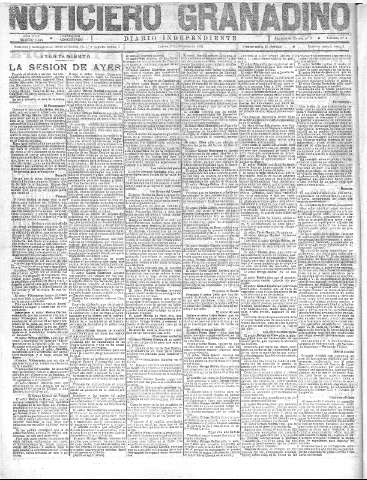 'Noticiero Granadino' - Año XVIII Número 5743  - 1921 Febrero 17