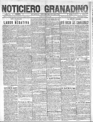 'Noticiero Granadino' - Año XVIII Número 5744  - 1921 Febrero 18
