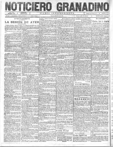 'Noticiero Granadino' - Año XVIII Número 5755  - 1921 Marzo 03