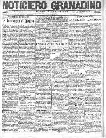 'Noticiero Granadino' - Año XVIII Número 5756  - 1921 Marzo 04
