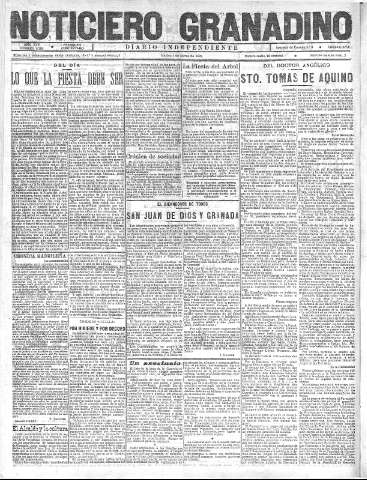 'Noticiero Granadino' - Año XVIII Número 5759  - 1921 Marzo 08