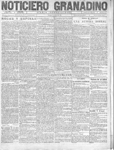'Noticiero Granadino' - Año XVIII Número 5769  - 1921 Marzo 19