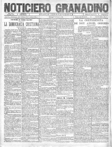 'Noticiero Granadino' - Año XVIII Número 5775  - 1921 Marzo 27