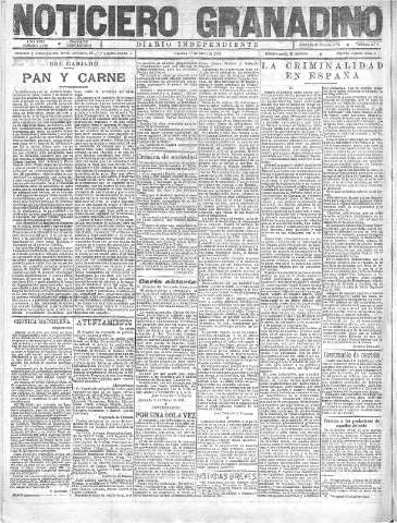 'Noticiero Granadino' - Año XVIII Número 5779  - 1921 Abril 01