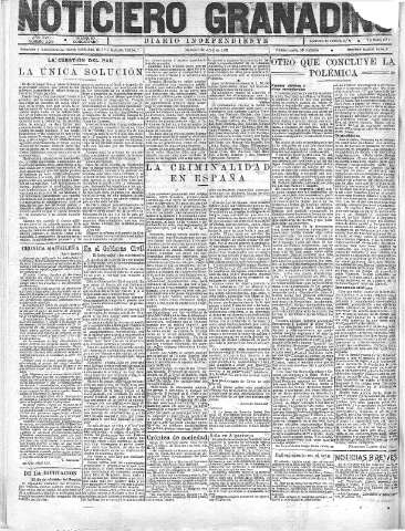 'Noticiero Granadino' - Año XVIII Número 5782  - 1921 Abril 05