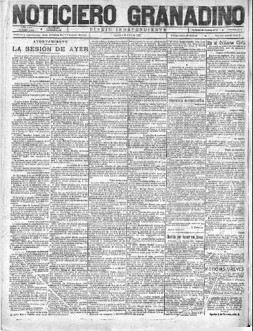 'Noticiero Granadino' - Año XVIII Número 5784  - 1921 Abril 07