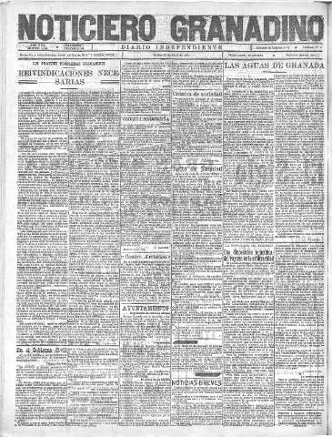 'Noticiero Granadino' - Año XVIII Número 5788  - 1921 Abril 12