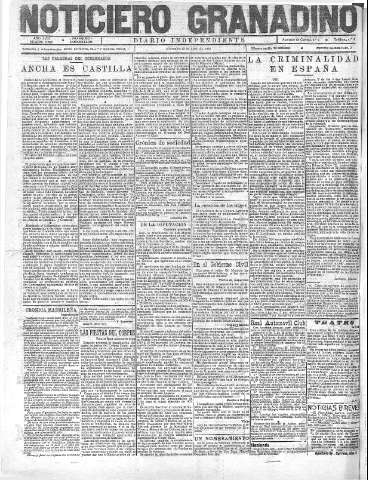 'Noticiero Granadino' - Año XVIII Número 5789  - 1921 Abril 13
