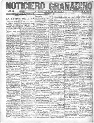 'Noticiero Granadino' - Año XVIII Número 5796  - 1921 Abril 21