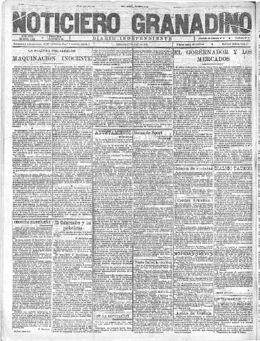 'Noticiero Granadino' - Año XVIII Número 5801  - 1921 Abril 27