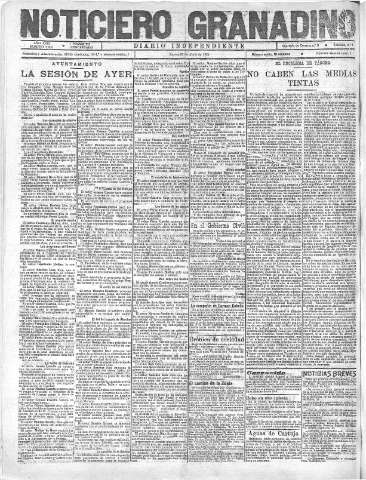 'Noticiero Granadino' - Año XVIII Número 5802  - 1921 Abril 28