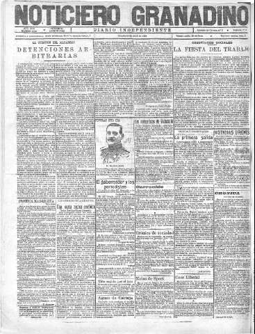 'Noticiero Granadino' - Año XVIII Número 5804  - 1921 Abril 30