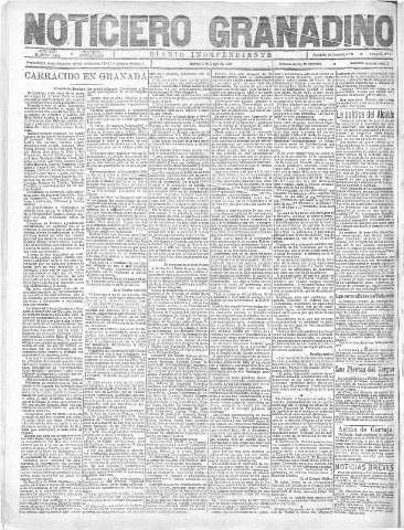'Noticiero Granadino' - Año XVIII Número 5806  - 1921 Mayo 03