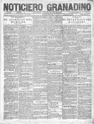 'Noticiero Granadino' - Año XVIII Número 5811  - 1921 Mayo 08