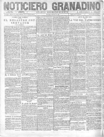 'Noticiero Granadino' - Año XVIII Número 5813  - 1921 Mayo 11