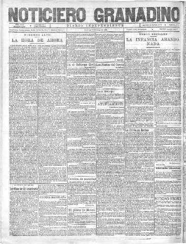 'Noticiero Granadino' - Año XVIII Número 5817  - 1921 Mayo 15