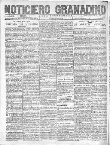 'Noticiero Granadino' - Año XVIII Número 5819  - 1921 Mayo 18