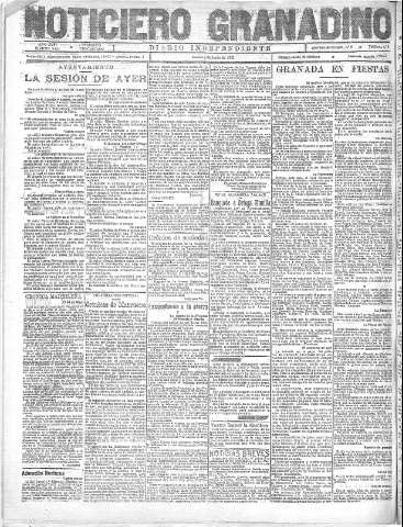 'Noticiero Granadino' - Año XVIII Número 5831  - 1921 Junio 02