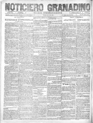'Noticiero Granadino' - Año XVIII Número 5833  - 1921 Junio 04