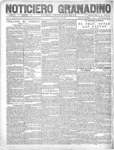 'Noticiero Granadino' - Año XVIII Número 5834  - 1921 Junio 05