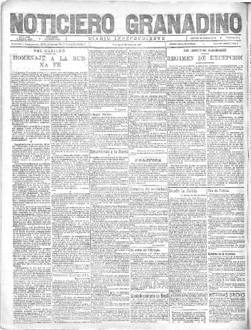 'Noticiero Granadino' - Año XVIII Número 5838  - 1921 Junio 10
