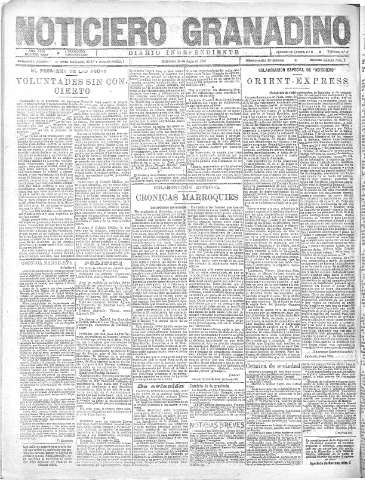 'Noticiero Granadino' - Año XVIII Número 5842  - 1921 Junio 15