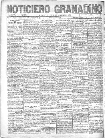 'Noticiero Granadino' - Año XVIII Número 5845  - 1921 Junio 18