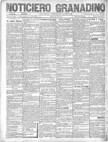 'Noticiero Granadino' - Año XVIII Número 5847  - 1921 Junio 21