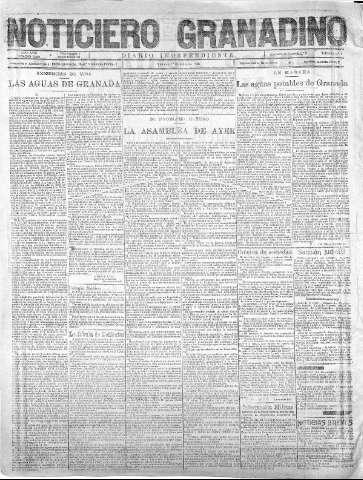'Noticiero Granadino' - Año XVIII Número 5856  - 1921 Julio 01